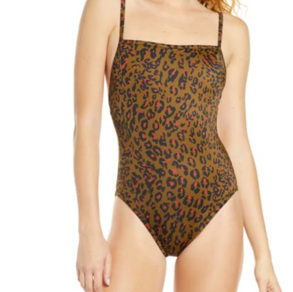 Madewell Second Wave Jungle Cat Swimsuit(BNWT)